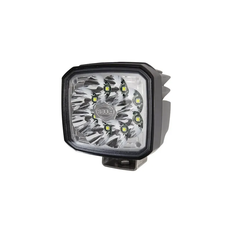 Faro cuadrado largo alcance LED potente 50W 4.400Lm Óptica Largo Alcance 12V/24V Ultra Beam GEN II Deutsch 1GA 995 606-021  - Hella Oferta Flash