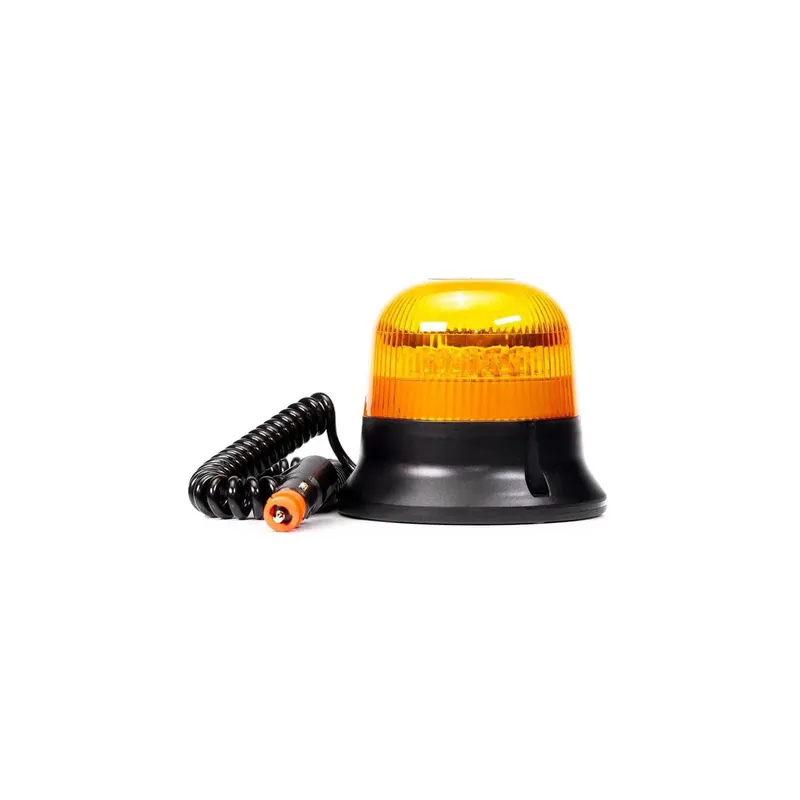 Rotativo LED ambar Magnético con cable y conector de mechero 7,8 Metros Doble Flash ´Double Flash` FT-151 DF LED MAG M78 12V 24V  - Fristom Solo Por Tiempo Limitado