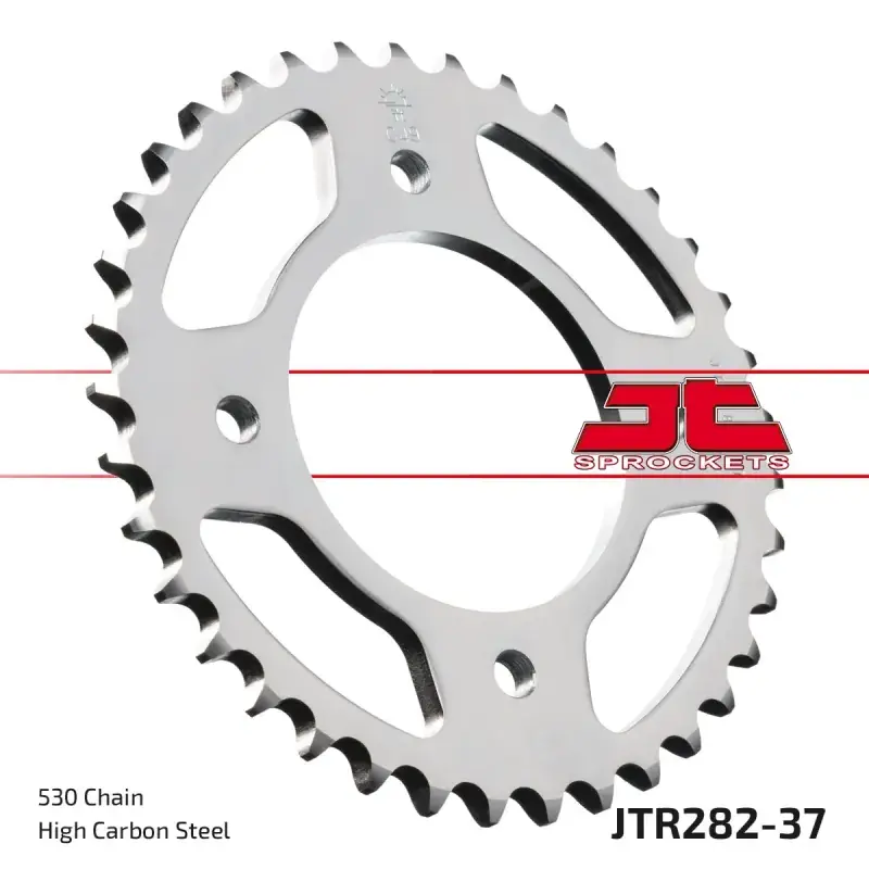 Corona moto JT Sprockets de acero de 37 dientes JTR282.37 Garantía De Devolución De Dinero