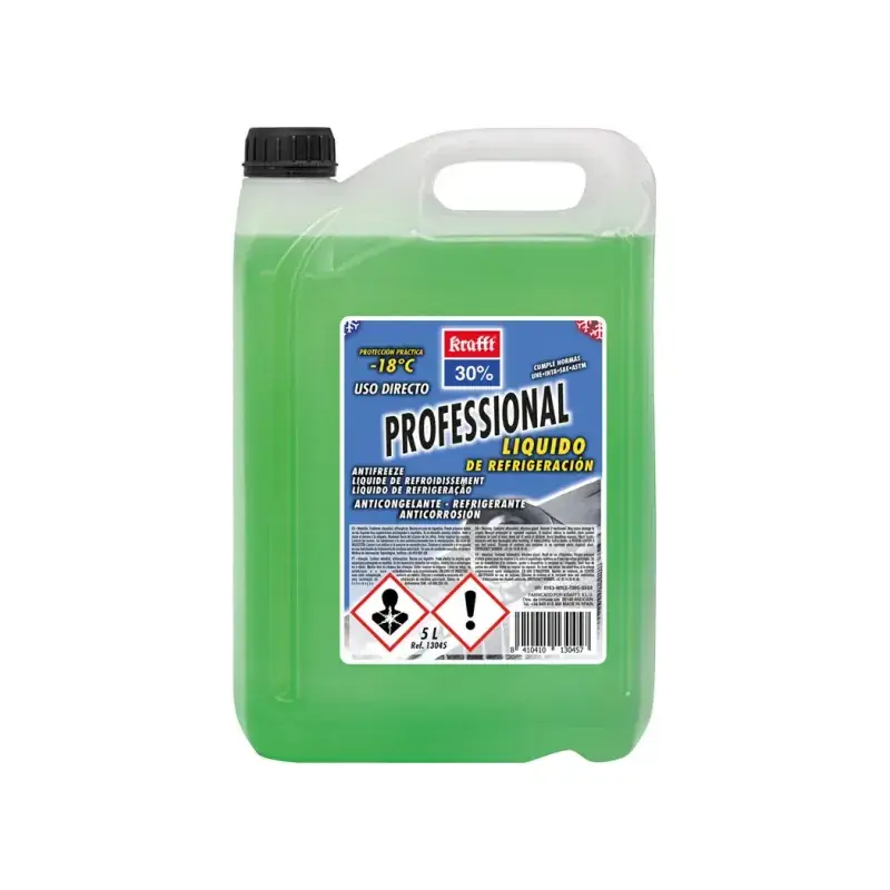Novedad Anticongelante Kraft Verde 30% 5 litros