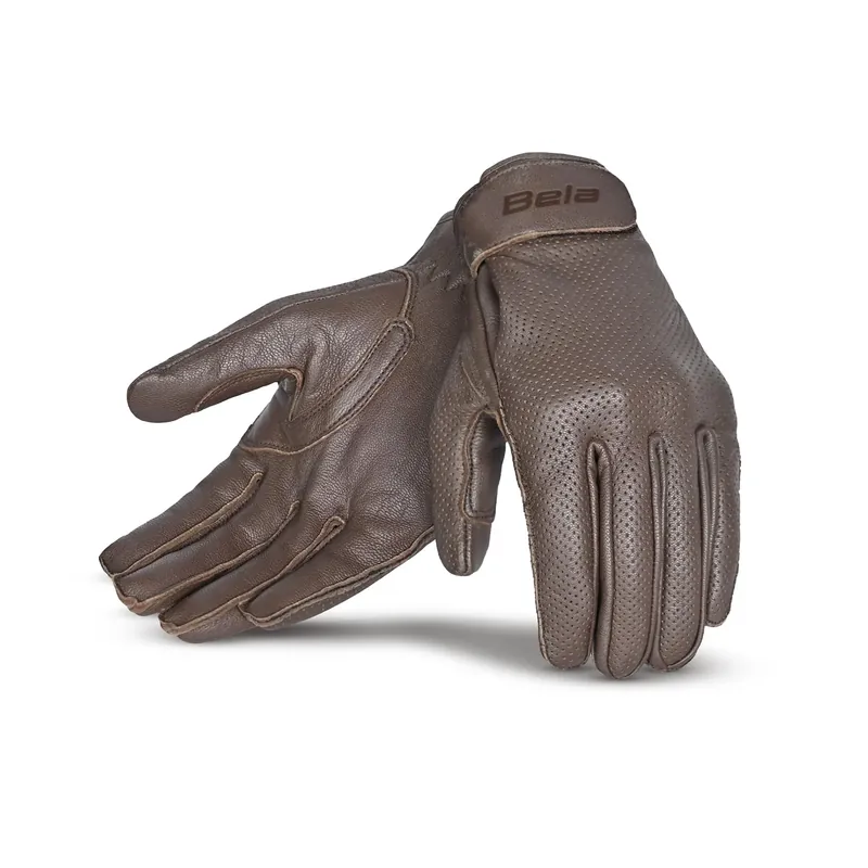 BELA CAFE AIR GUANTES DE MOTO PIEL MARRÓN L Última Oportunidad
