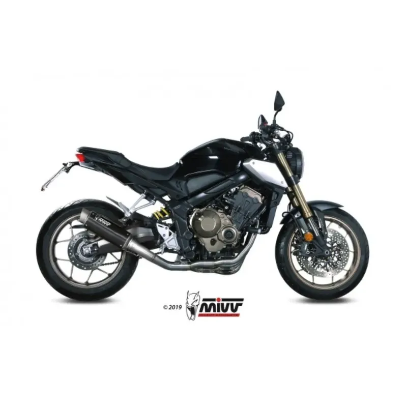 Favorito De Clientes Escape MIVV GPPRO BLACK INOX Honda CB 650 R 19-21 / CBR 650 R 19-21