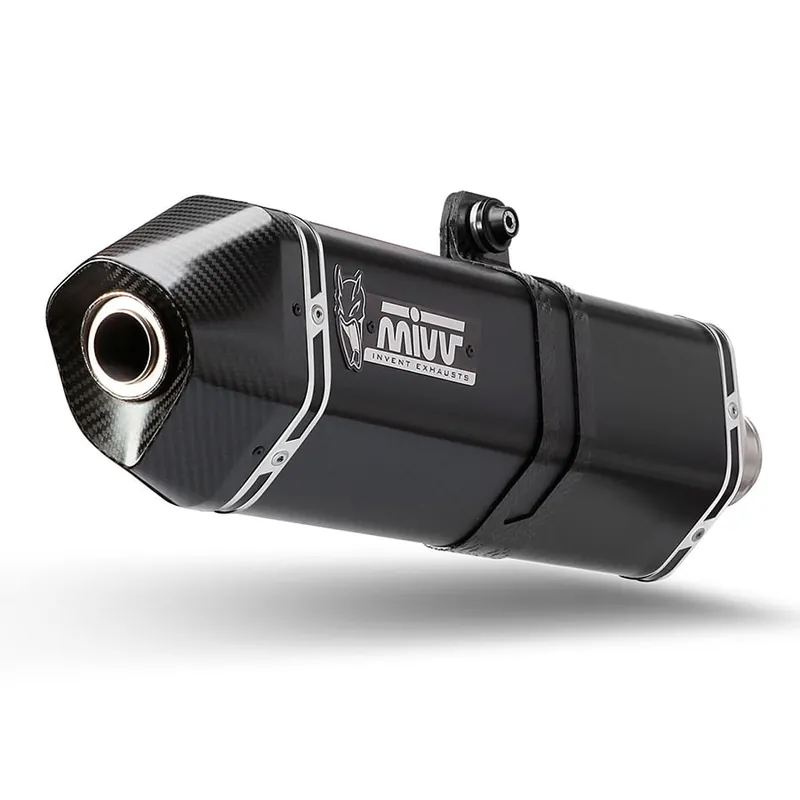 Escape Mivv Speed Edge Steel Black Kawasaki Zx-6 R 636 13-16 Directo De Fábrica